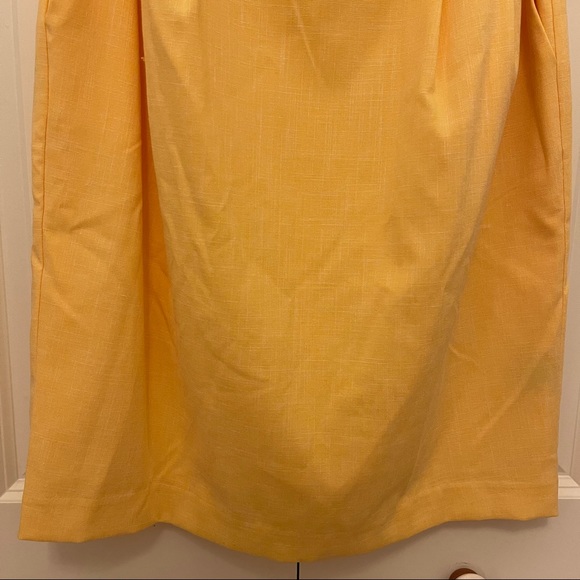 Liz Claiborne Short Sleeve Yellow Sheath Dress - Picture 5 of 12